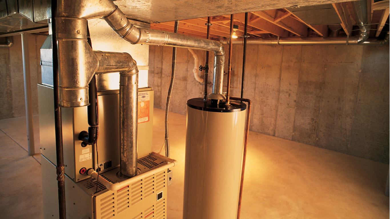 Gas furnaces blow cold air over a hot surface ignitor to blow warm air
